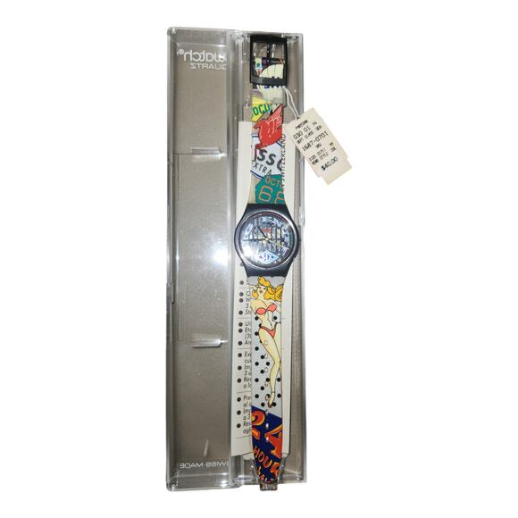 Vintage Swatch unisex Watch "BIG ENUFF" GB151 with Case and Papers. 1993… - Picture 3 of 8
